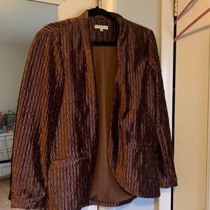 Copper velvet jacket